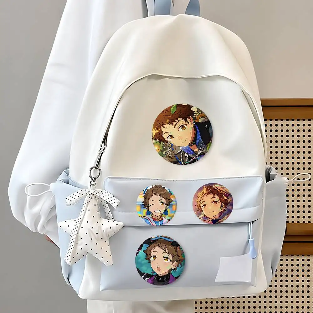 Mi-tsuru Te-nma Ani-me- Fashion Button Badge Pin Set Cool Anime Game Cartoon Music Design Brooch For Backpack Clothes