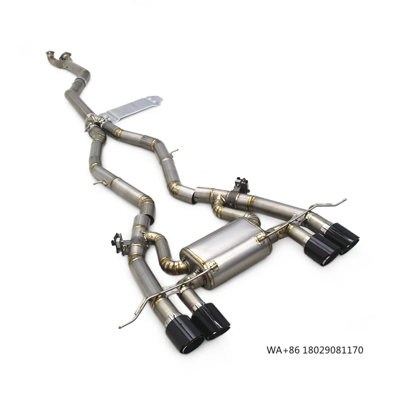 

OEM Titanium Exhaust Pipe For M3/M4 G80/G82 3.0T 2019-2023 Racing Catback Exhaust System With Carbon Fiber Tips Tail Throat