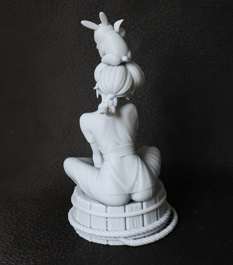 75mm  Resin Model Female Pretty Lovely Girl Figurine Sculpture Unpainted No Color RW-364