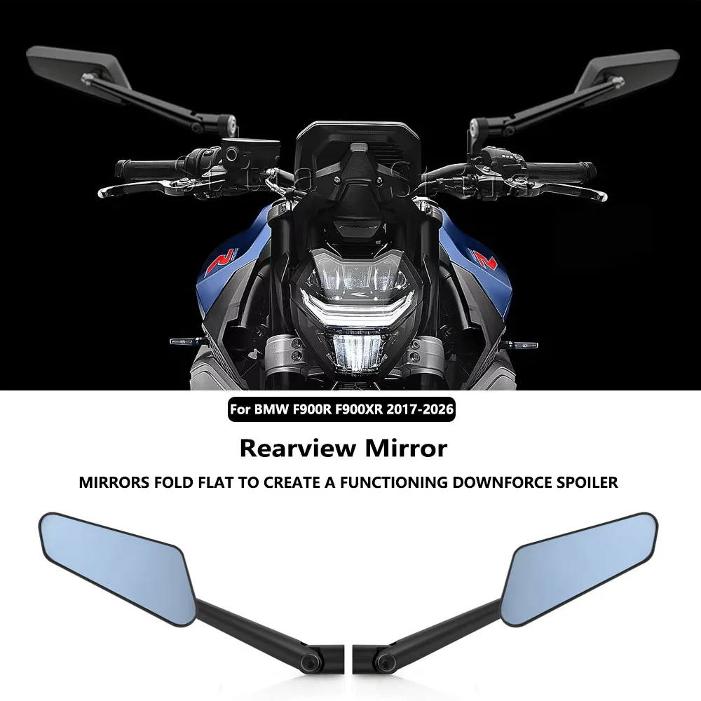 

2026 Motorcycle Accessories Mirrors For BMW F900R F900XR 2017 2018 2019 2020 2021-2025 Mirrors Adjustable Rearview Mirror