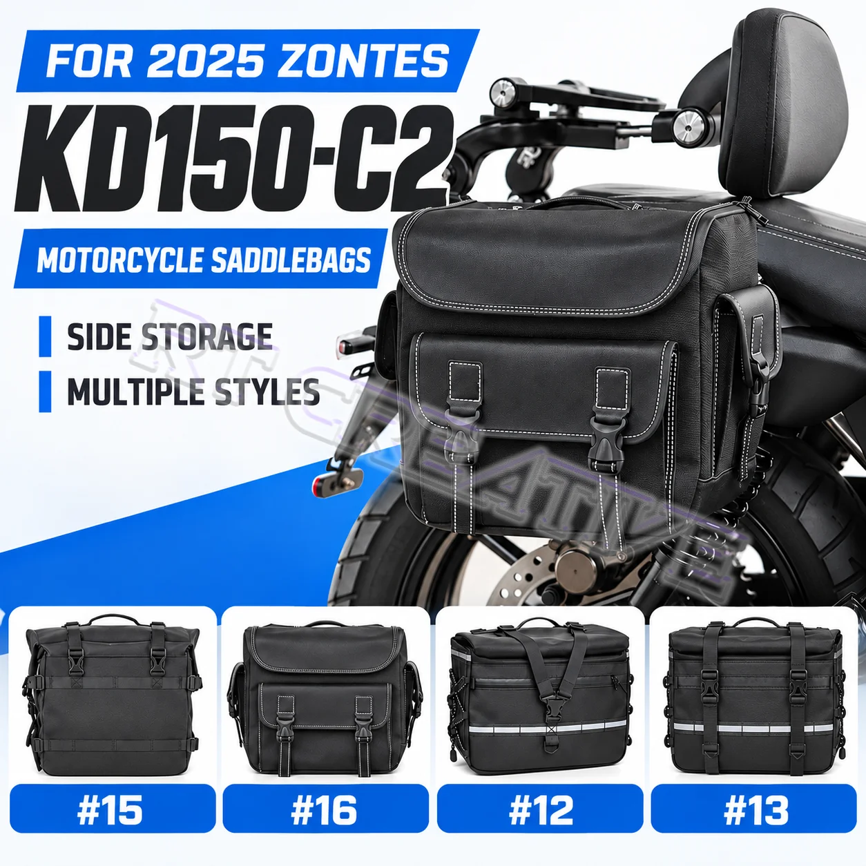 Side luggage/saddlebag support rack for ZONTES 125C2 (ZT125C-2)