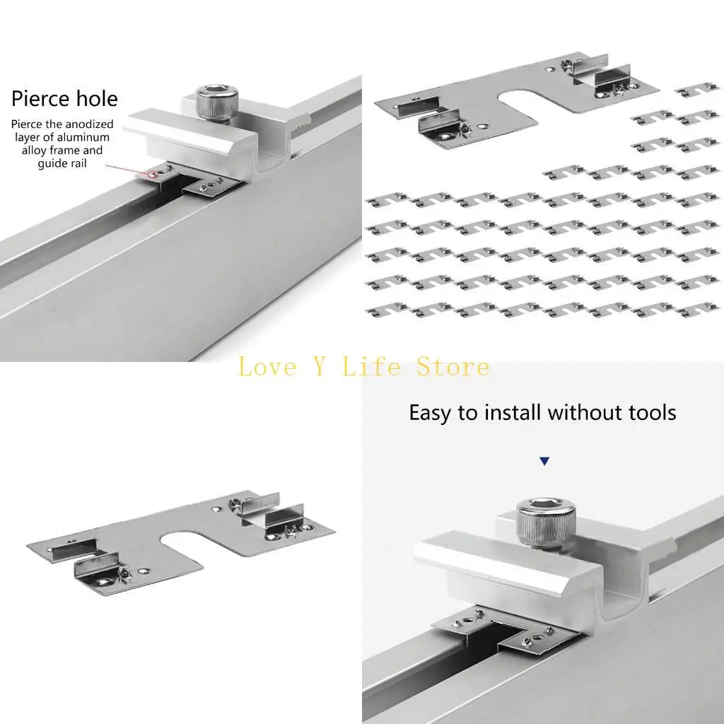 

L74C 50Pcs Earthing Washer Solar Grounding Conductive Sheet Spacer
