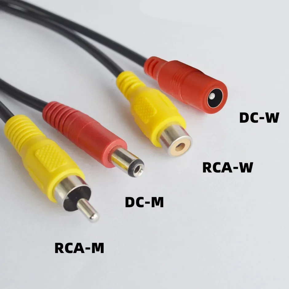 4Pin Aviation Head Male/Female to RCA AV/Female DC Multiple Cable Plug Adapter Converter For Car Rear Camera Monitor，