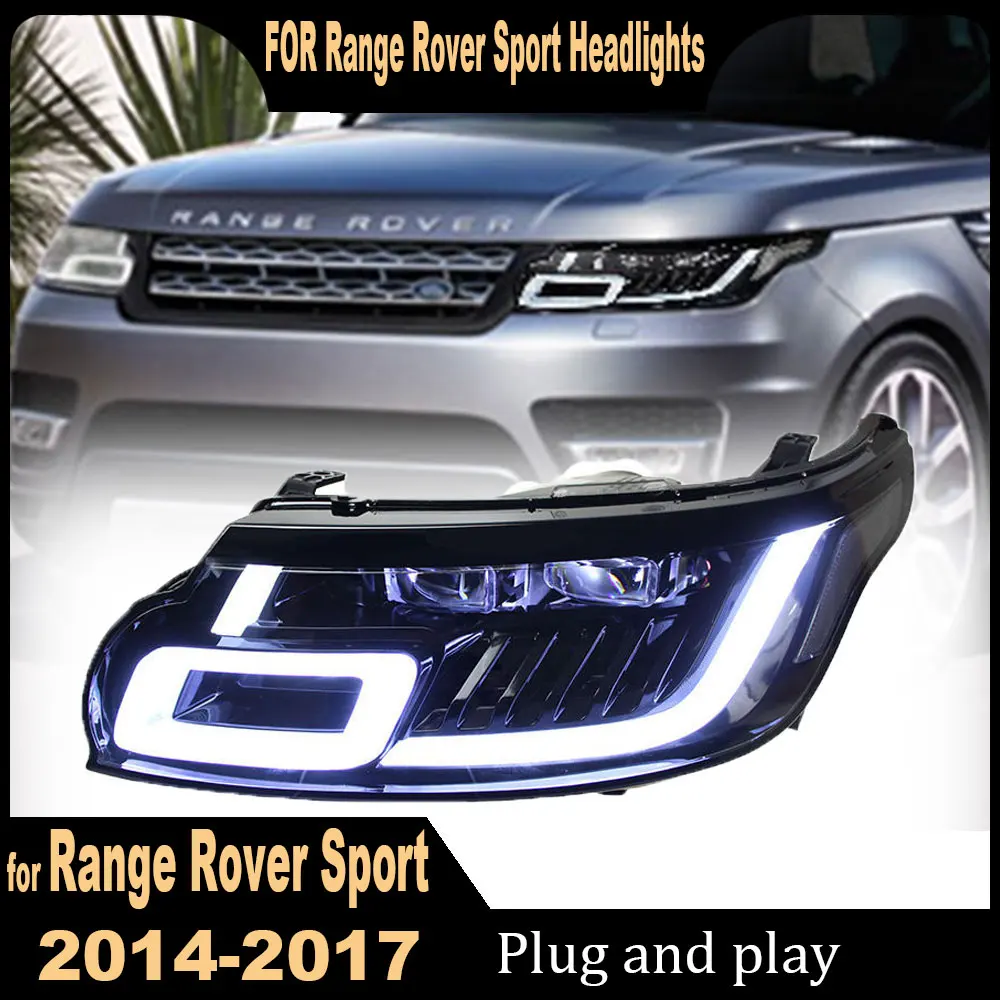 

Автомобильные фонари для Land Rover Range Rover, Спортивная лампа, фара 2014, 2015, 2016, 2017, автомобильные аксессуары, подключи и работай