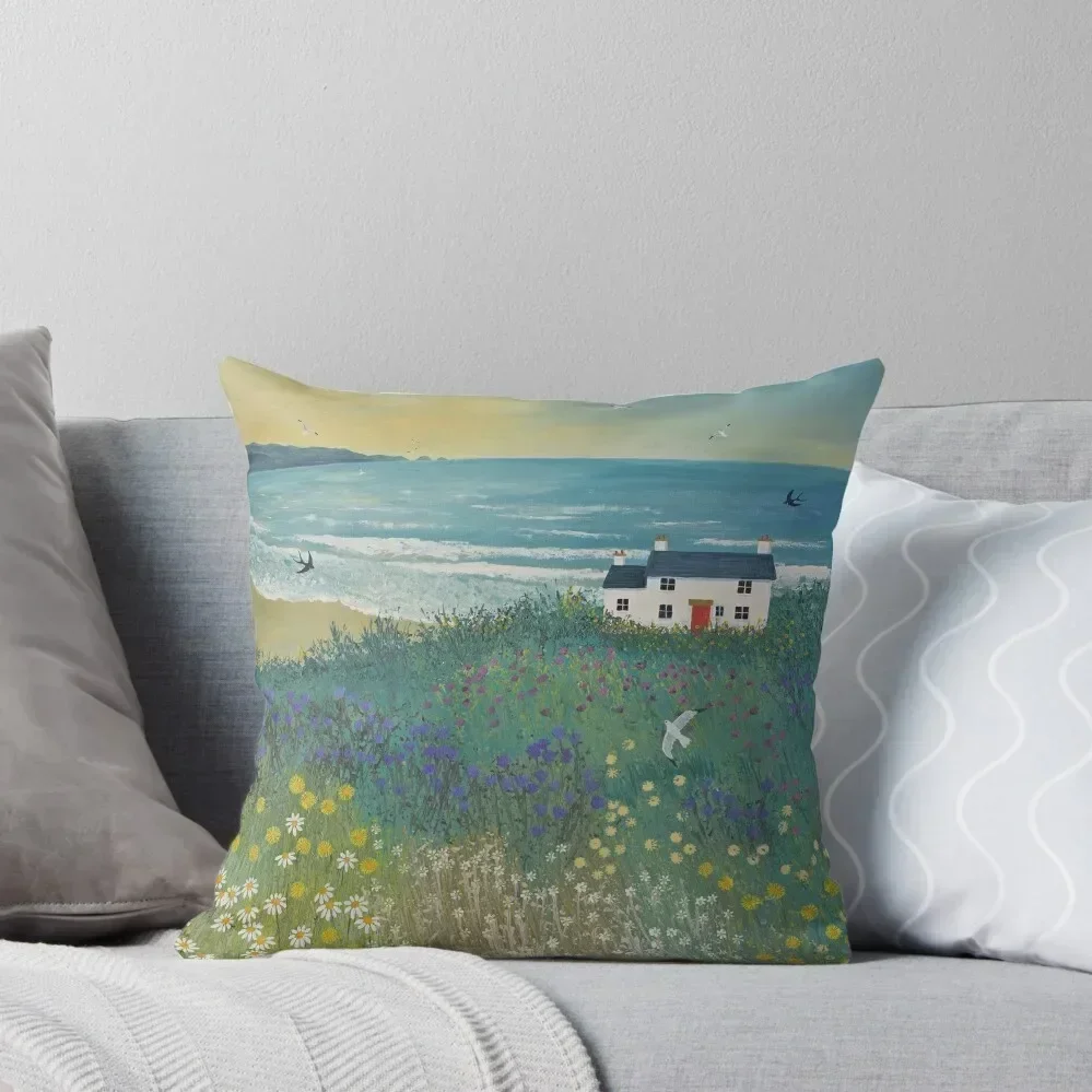 Cottage by Ocean Meadow Throw Pillow Christmas Covers For Cushions Decorative Sofa Cushions covers for pillows pillow