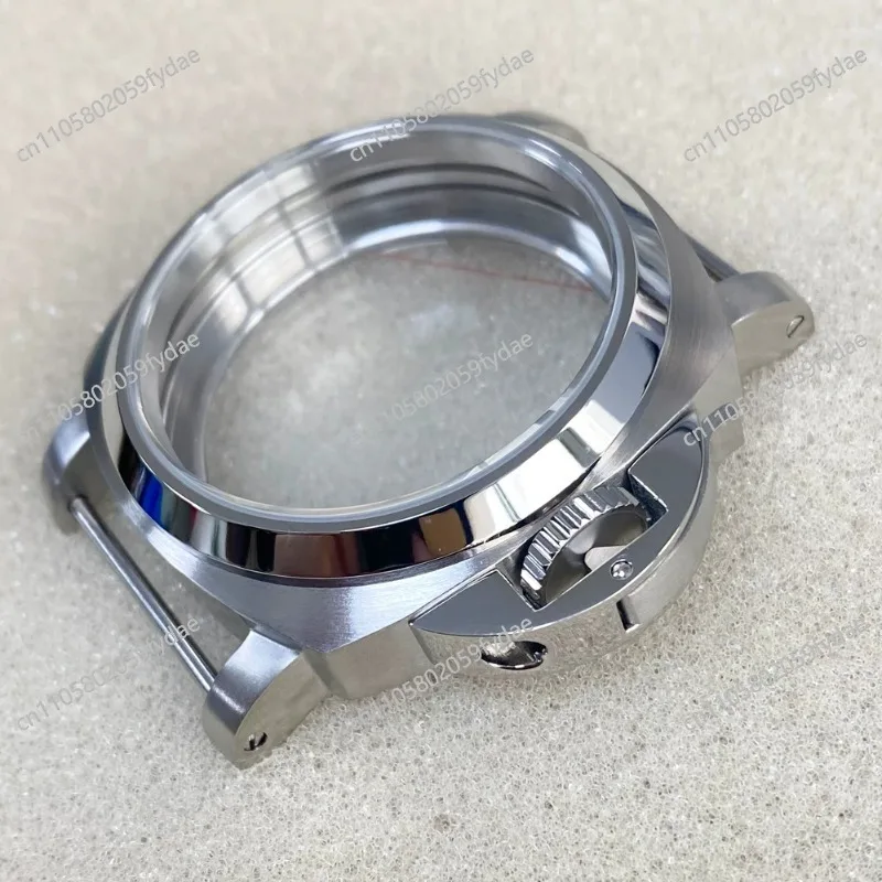 

44Mm Stainless Steel Watch with Mineral Mirror Brushed Sand Case for 6497 6498 Movement Dial