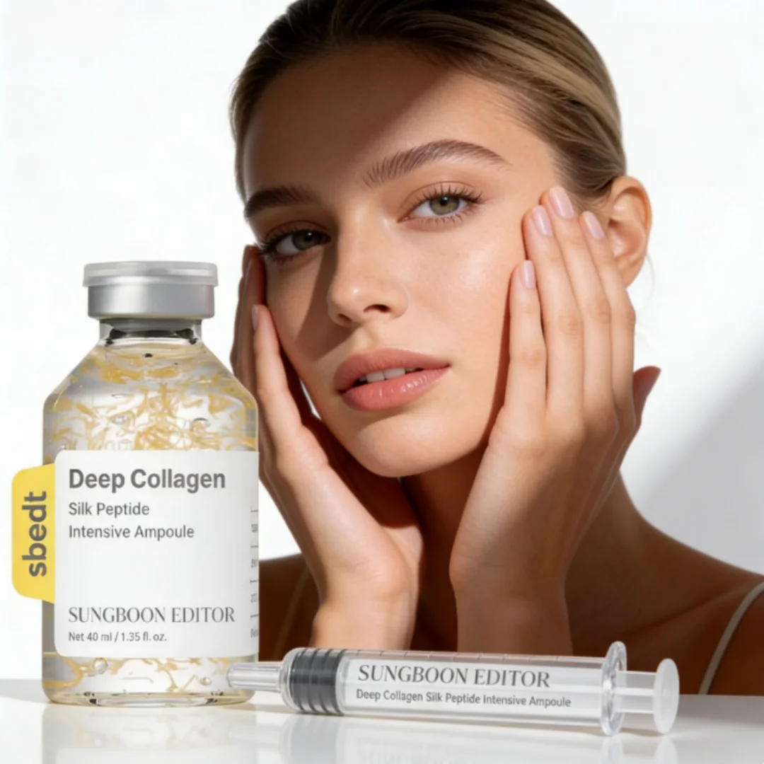 1 Ampolla Intensiva Reafirmante con Péptidos de Seda | Suero Antienvejecimiento para Rostro con Colágeno y Complejo de 30 Péptidos, Reafirmante y Tonificante de la Piel