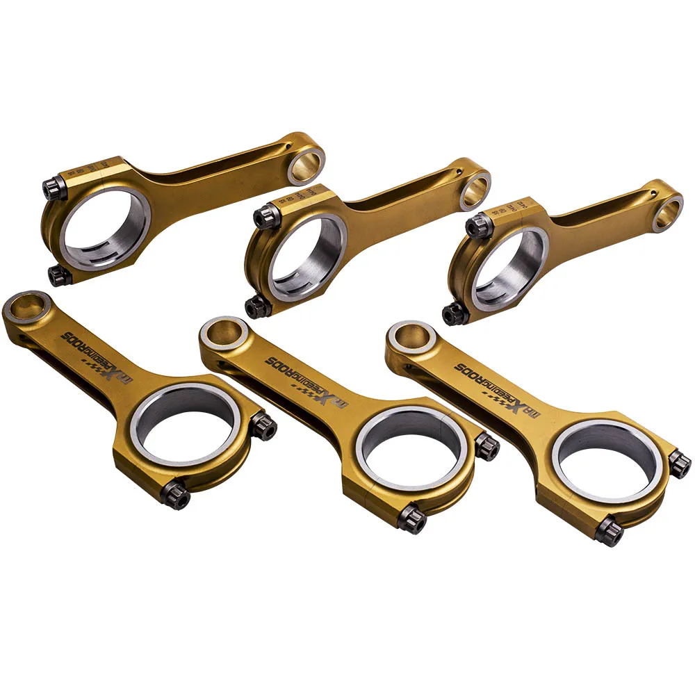 MaXpeedingrods 6x Titanizing Connecting Rods For Audi TT 8N3 2003-2006 Coupe 3.2 24V VR6 Quattro