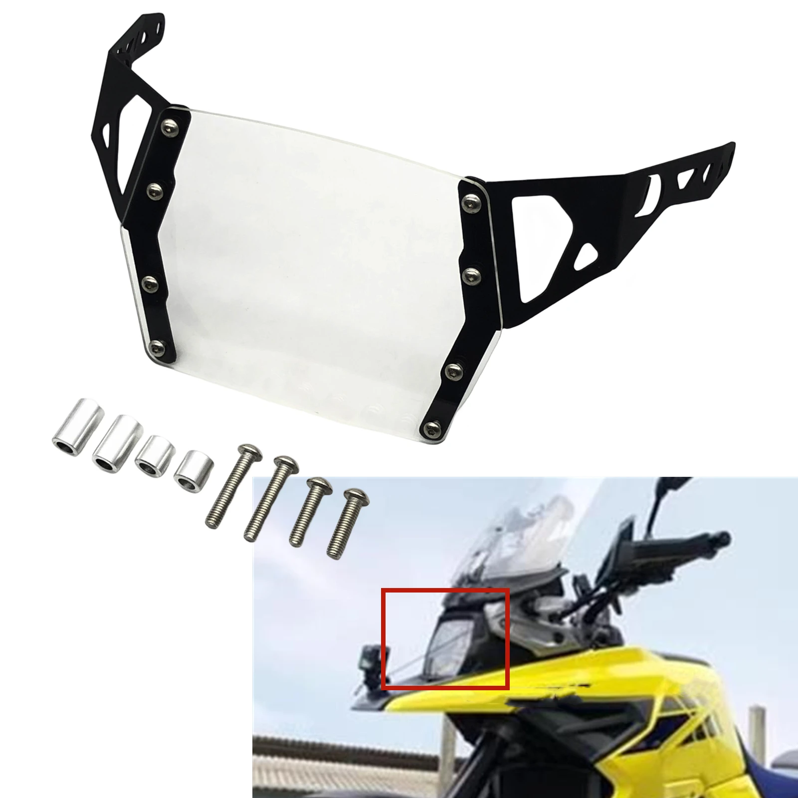 

Motorcycle Front Headlight Fairing Guard Protector Cover For SUZUKI V-STROM 1050XT / 1050A 2020-2022