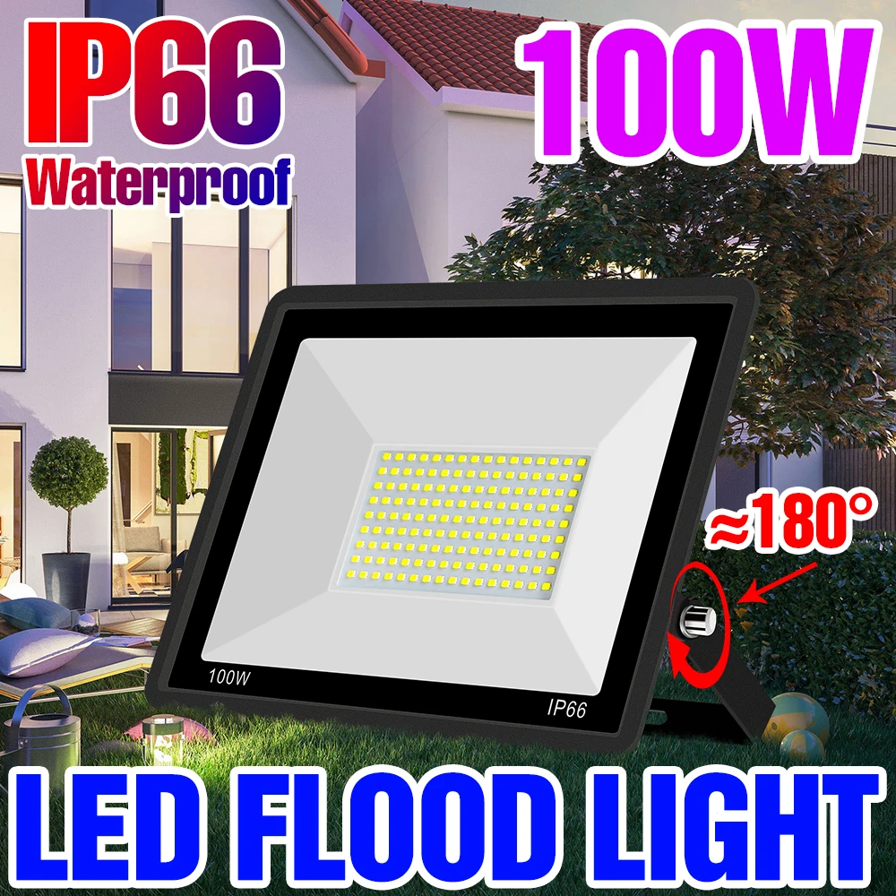 

220V Led Flood Light Motion Sensor For Light IP66 Waterproof Road Lighting 10W 20W 30W 50W 100W Garden Street Outdoor Wall Light