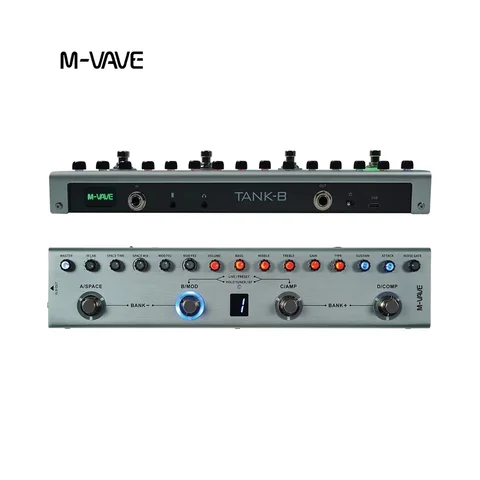 M-VAVE Tank B Multi Effects Guitar Pedal - Digital Multi-Function Processor for Guitar Players Accessories
