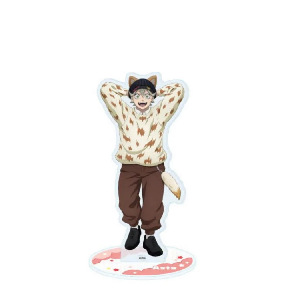 Black Clover Asta Yuno Noelle Yami Kemonomimi 10&15CM Acrylic Stand Keychain Anime Stand Tabletop Ornament Birthday Gift