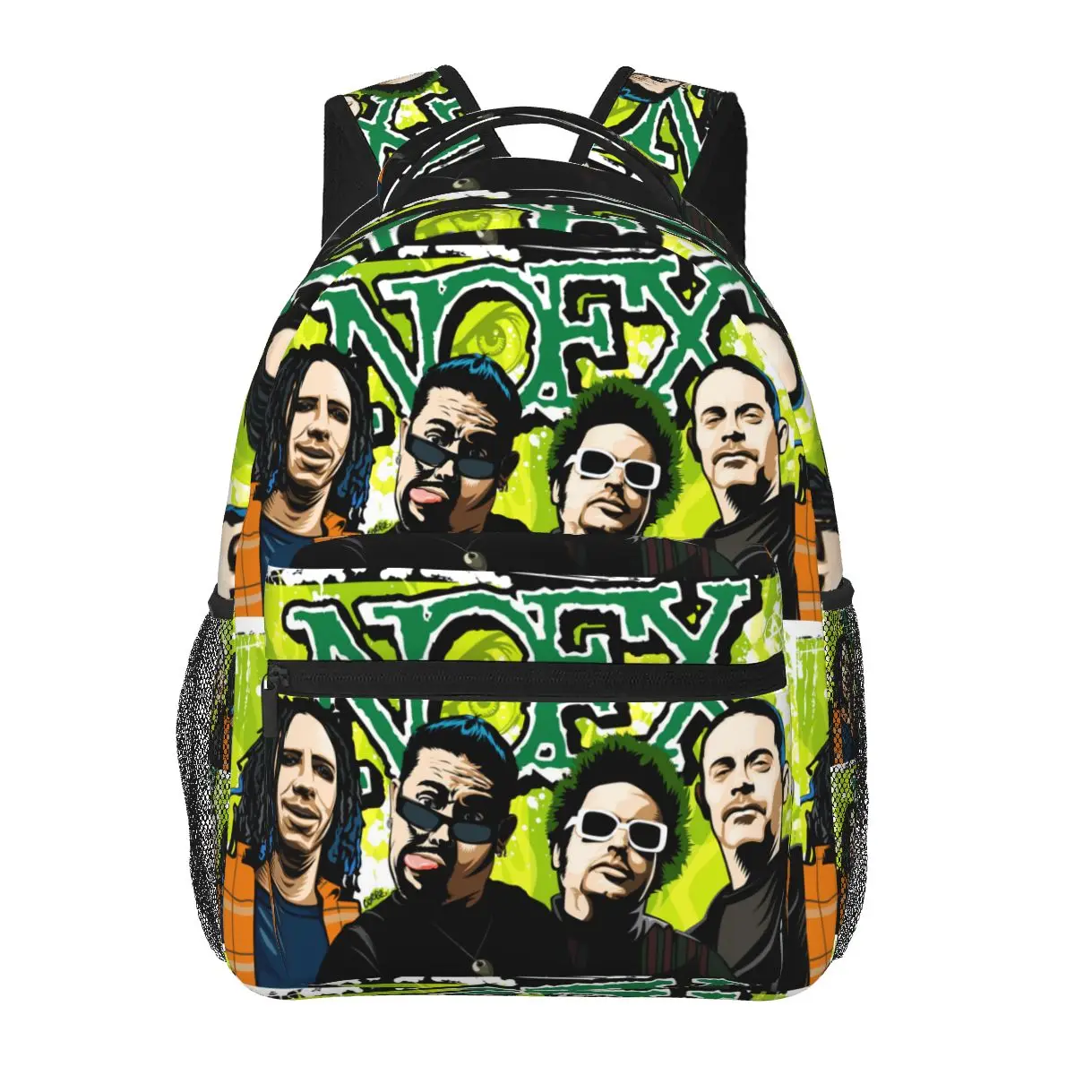 

Nofx Band Final Tour Skull Backpacks Boys Girls Bookbag Students School Bags Cartoon Laptop Rucksack Shoulder Bag Large Capacity