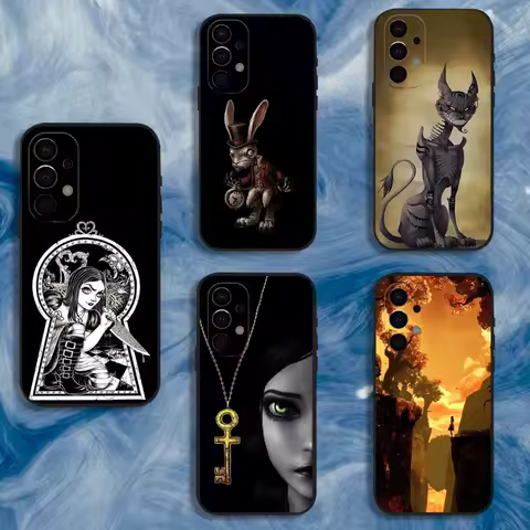 Game A-Alice Madness Returns Phone Case For Samsung S25,S24,S21,S22,S23,S30,Ultra,S20,Plus,Fe,Lite,Note,10,9,5G Black Cover