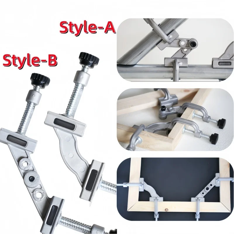 

Adjustable woodworking clamp 10-180° - Aluminum die-cast quick fixing tool for pipe welding and woodworking with T-screws