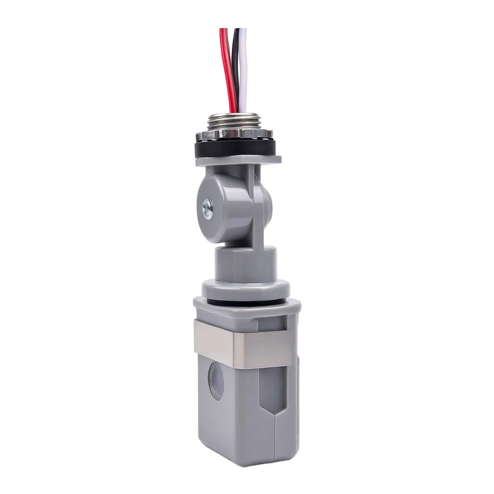 120VAC to 277VAC Photocell Sensor for LED For Outdoor Lights Automatic Day Night Switch with Rotating Joint and Shielding Bar