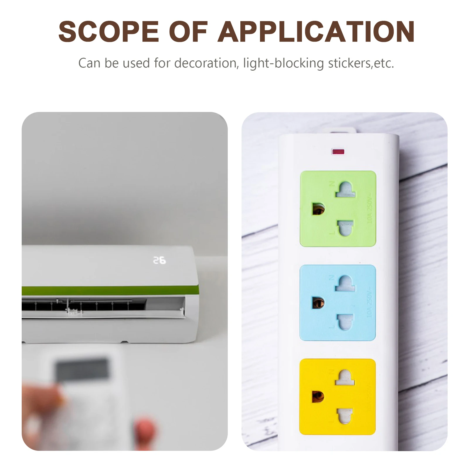 

4pcs 4 Sheets Waterproof Light Blocking Stickers Blackout for LED Electronics Shading EVA Adhesive Glare Protection Decorative