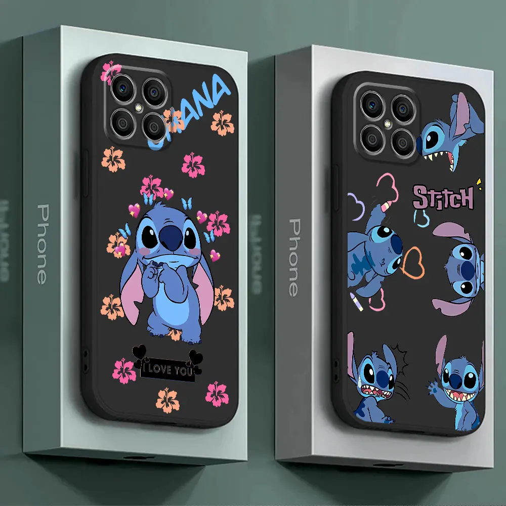 Matte Silicone Disney Stitch Cover Phone Case for Honor X6a 90 Pro X7 8X X6 70 Magic5 Lite X8 X9a X8a Magic5