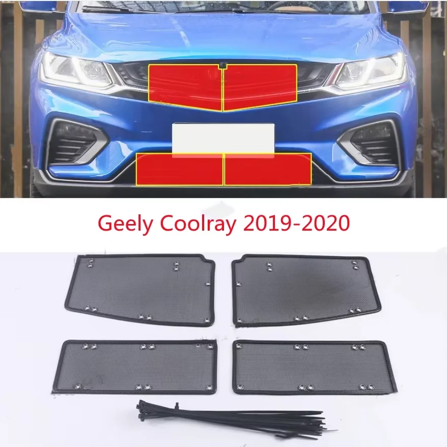 

Mesh Grille Grill Insert Net Anti-mosquito Dust Cover Trim Stainless Steel For Geely Coolray sx11 2019 2020 Accessories
