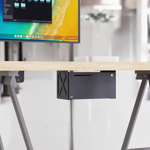 Soporte debajo del escritorio para xbox series x xbox series s con tornillo selfdrive Soporte de pared con tornillo de expansión debajo del tablón