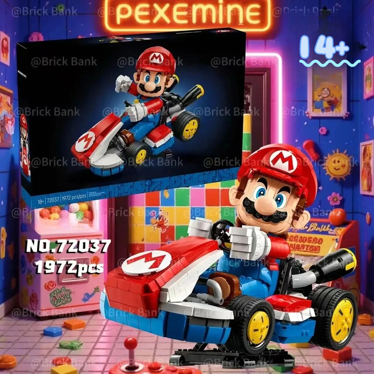 

Конструктор Disney 72037 Mario Kart: Коллекционная игрушка в игровой тематике, идеальный подарок на день рождения, Рождество и другие праздники.