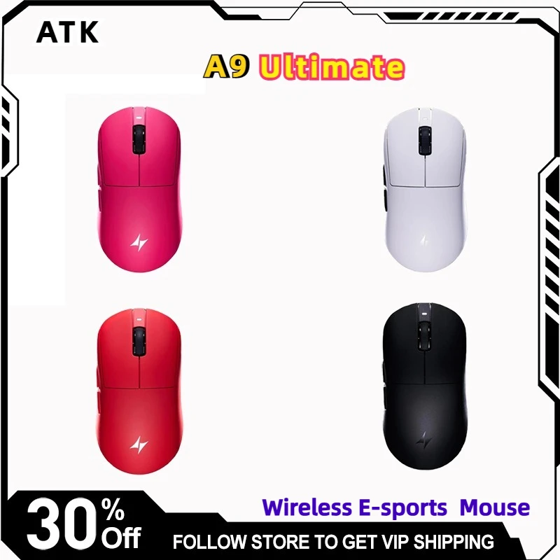 atk-a9-ultimate-wireless-e-sports-mouse-leggero-paw3950-3395-8khz-lunga-durata-nano-rivestimento-mouse-da-gioco-periferiche-per-laptop-regalo