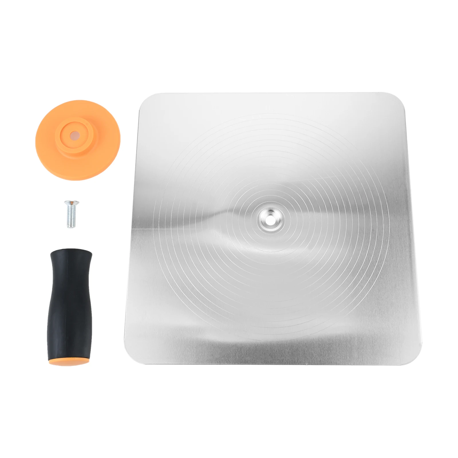 1pc Aluminium Plastering Hawk Drywall Tool Mortar Board Holder Home Finishing Support Plate Handle Mud Craftsman 30cm Detachable