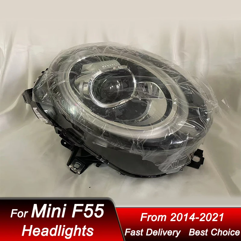 

Автомобильные фары для BMW Mini F54 F55 F56 F57 2014-2021, полностью светодиодные фары в сборе, обновленный комплект аксессуаров для линз проектора