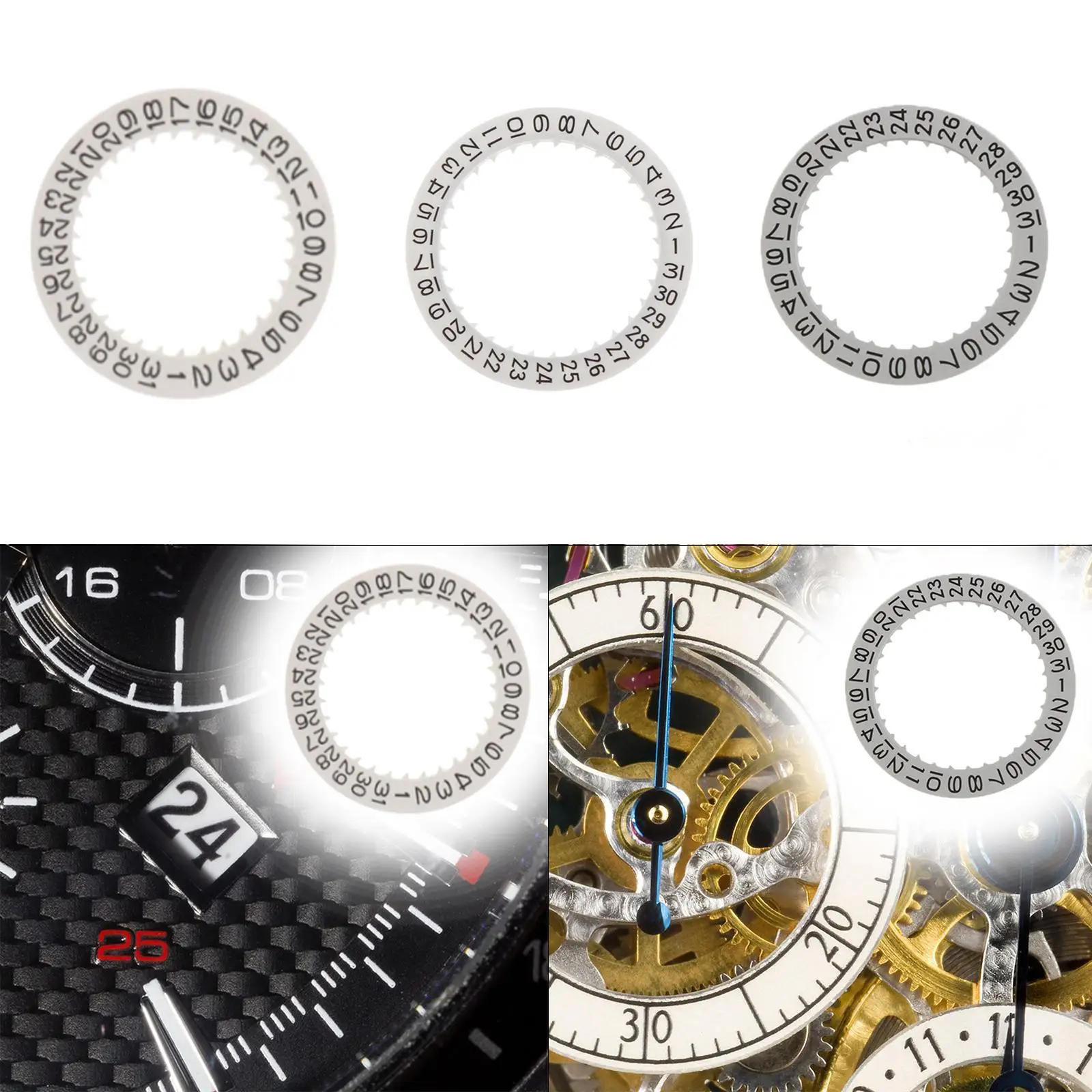 

Диск календаря часов Универсальный диск для изготовления часов Ремонт Дата Диск для механизма