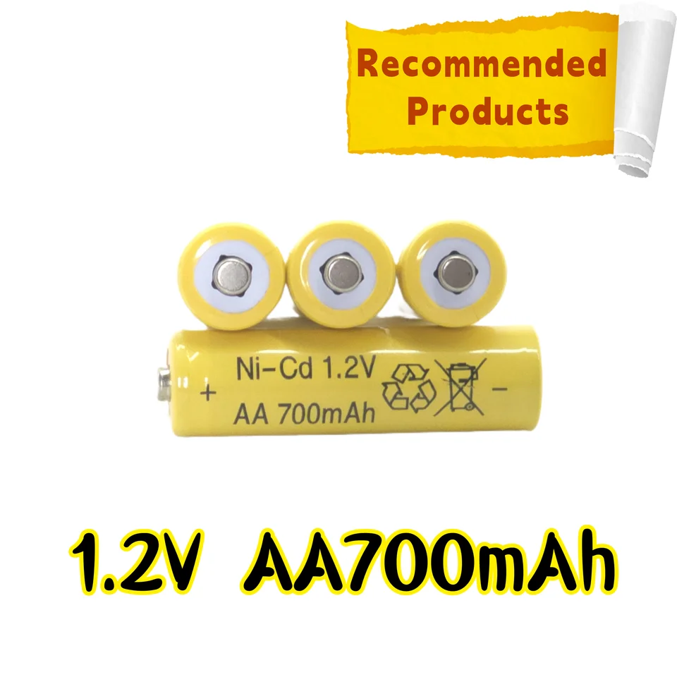 700mAh Ni-Cd Rechargeable AA Battery 1.2V – 2A Fast Charge