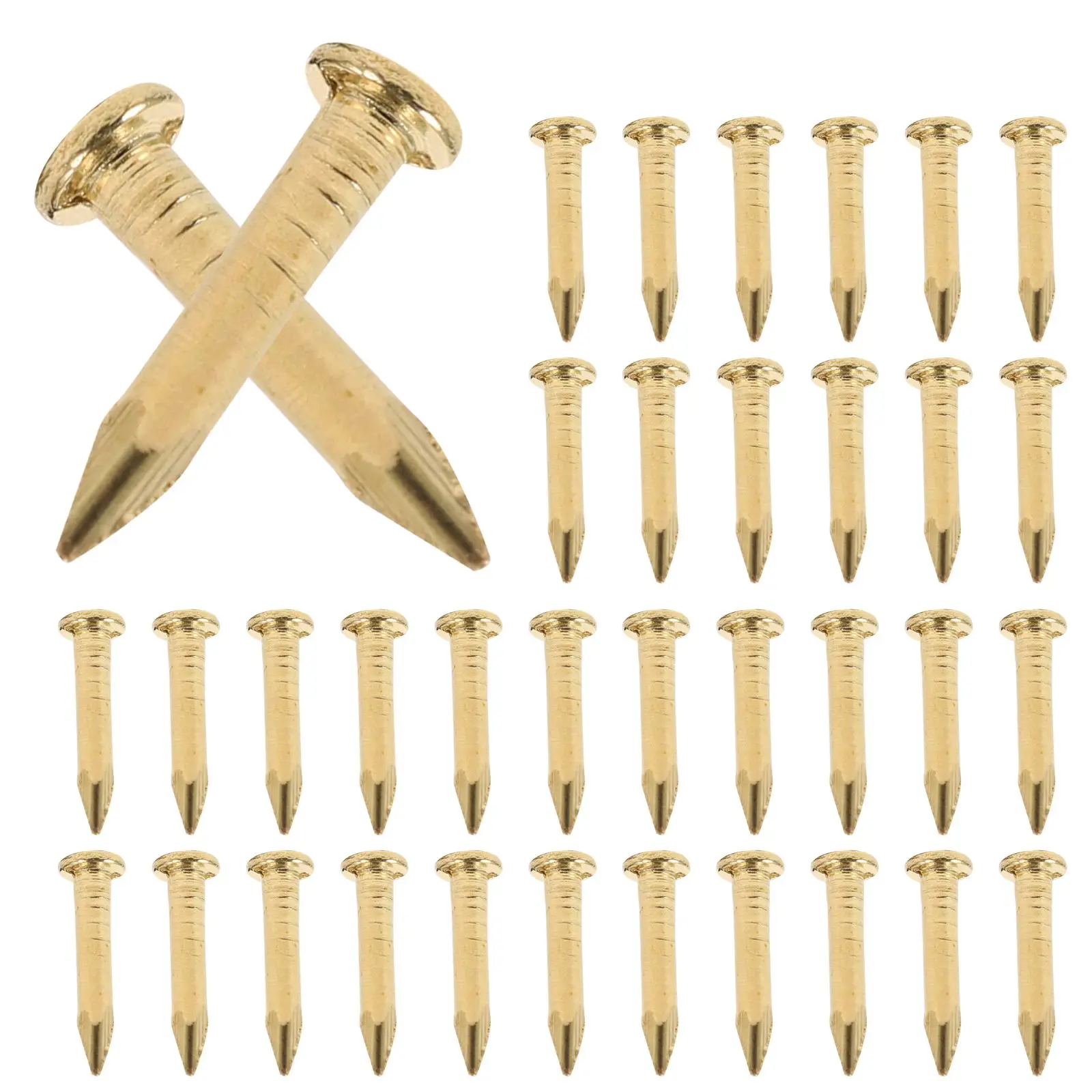 

200 Pcs Brass Nails High Quality Furniture Hinge Decorative Parts Tiny Craft Projects Accessories Hardware