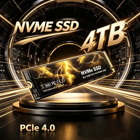 SD M.2 2280 NVMe SSD, PCIe4.0 X4 TLC 3D NAND, Up to 500GB/1TB/2TB/4TB Gaming SSD for PS5 Laptop Desktop PC