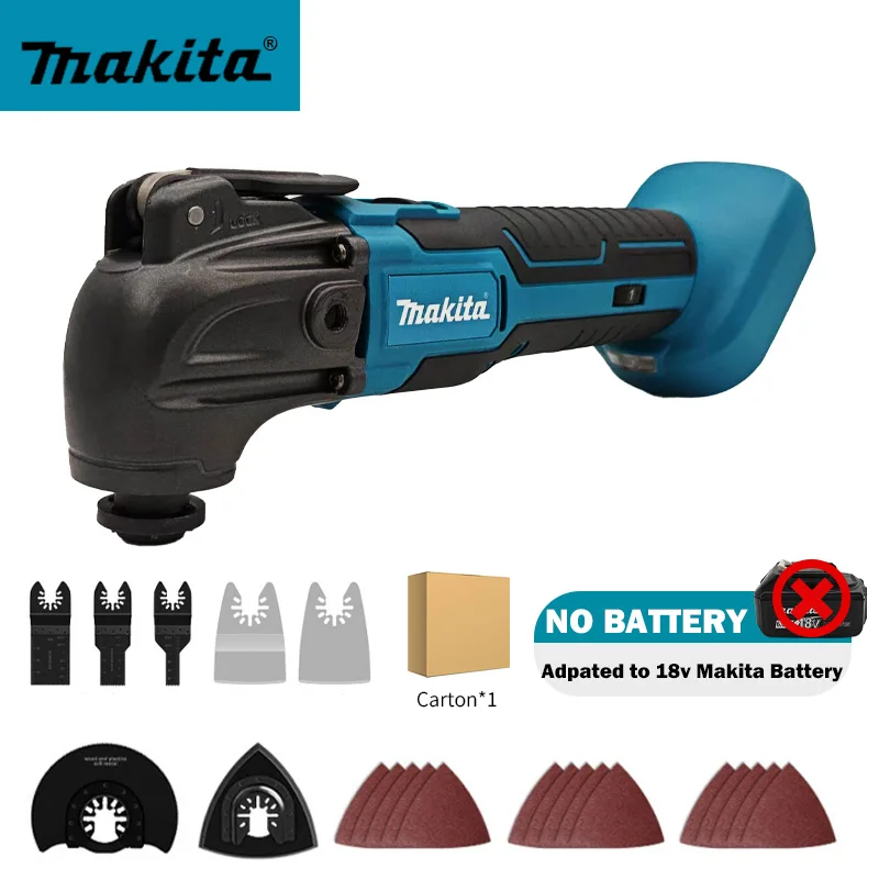 MAKITA 18V Oscillerend gereedschap met snelle ontgrendeling, 6 snelheden, draadloos, multifunctioneel vibratiegereedschap, renovator, elektrische trimmer/schep