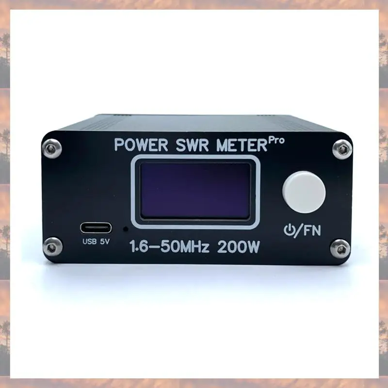 2025 الاتجاه 1.6-50 ميجا هرتز 0.5 واط-200 واط الموجات القصيرة الطاقة SWR متر برو PWR SWR متر مع 1.29 بوصة OLED + بطارية 50 ساعة سهلة ل
