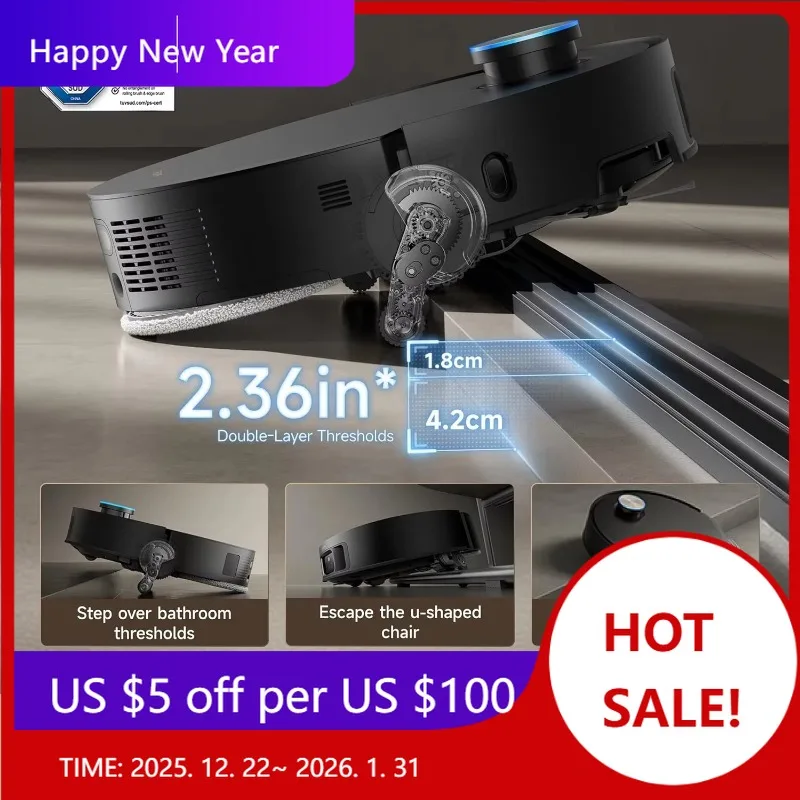 

Dreame X50 Ultra Complete 20000Pa Robotic Vacuum And Mop Top Newest Self-Cleaning Smart Household Cleaning Tool White