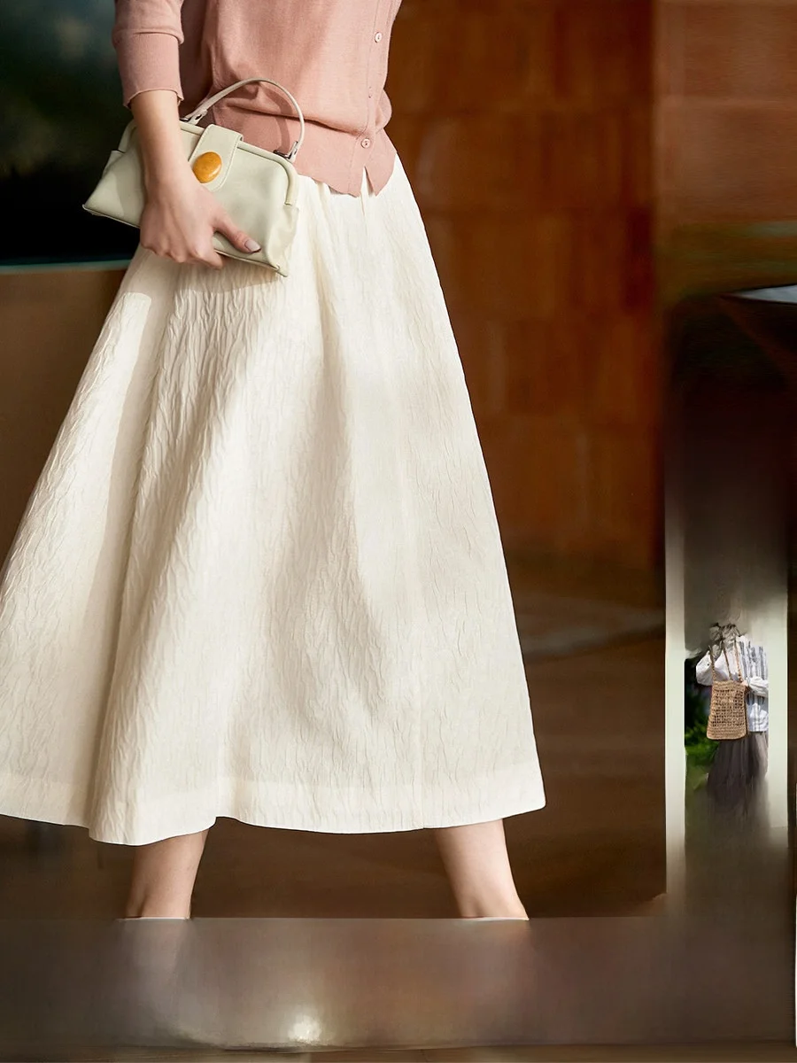 

Новая женская премиум-модель: шелковистая хлопковая юбка А-силуэта с высокой талией, дышащая, удобная, на молнии, весенняя коллекция.