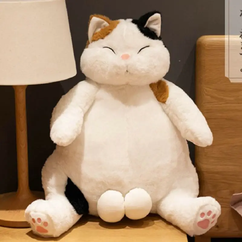 

Stuffed Trick Toy Japan Big Penis Ball Cat Plush Toy Funny Drag Face Style Cats Toy for Boy Birthday Gift for Boyfriend Present