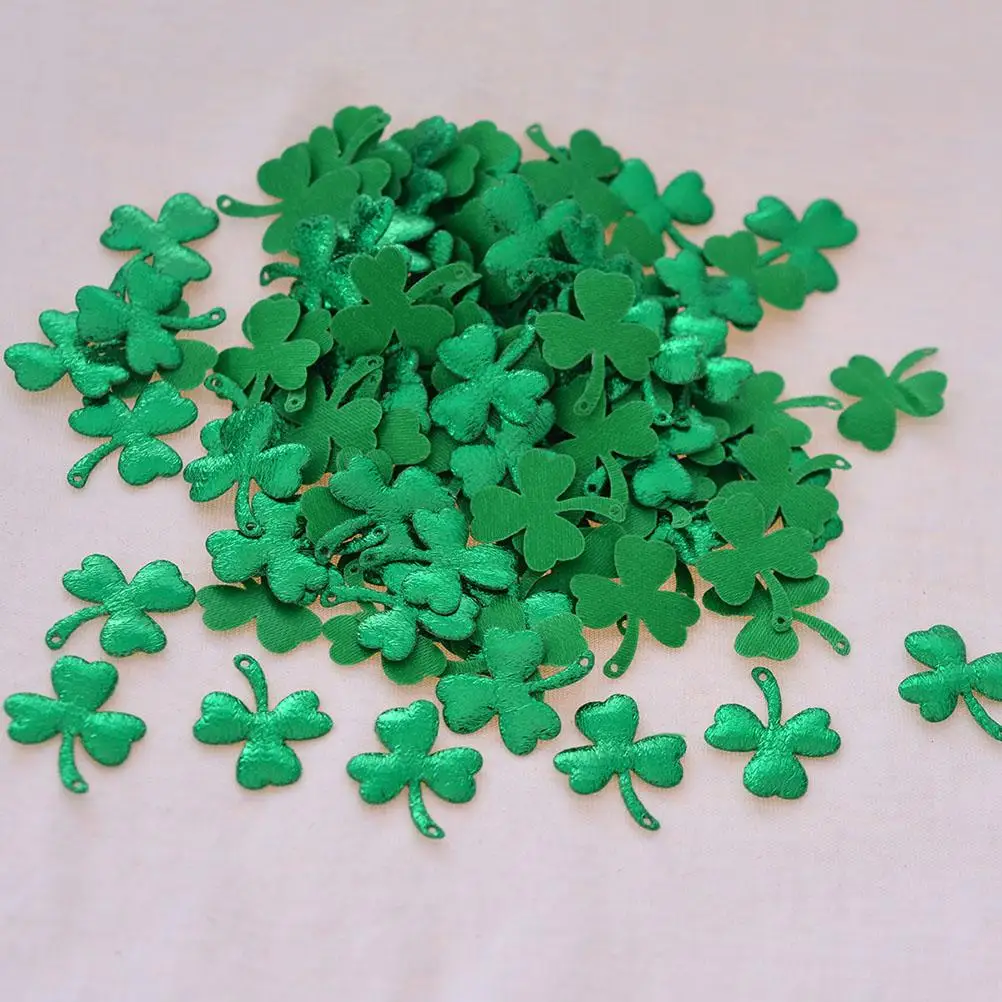 

200 Pcs Glitter Confetti St Patrick Day Birthday Wedding Decoration Festive Mood Creator Delicate Shape Party Occasion