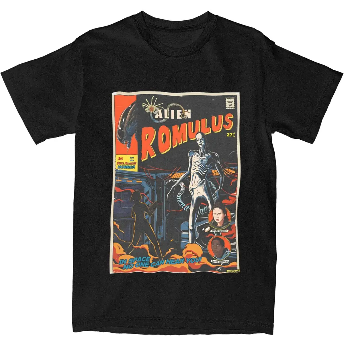 Men Women's 2024 Alien Romulus Movie Shirt Cotton New Arrival Tee Shirts Clothing Outfits