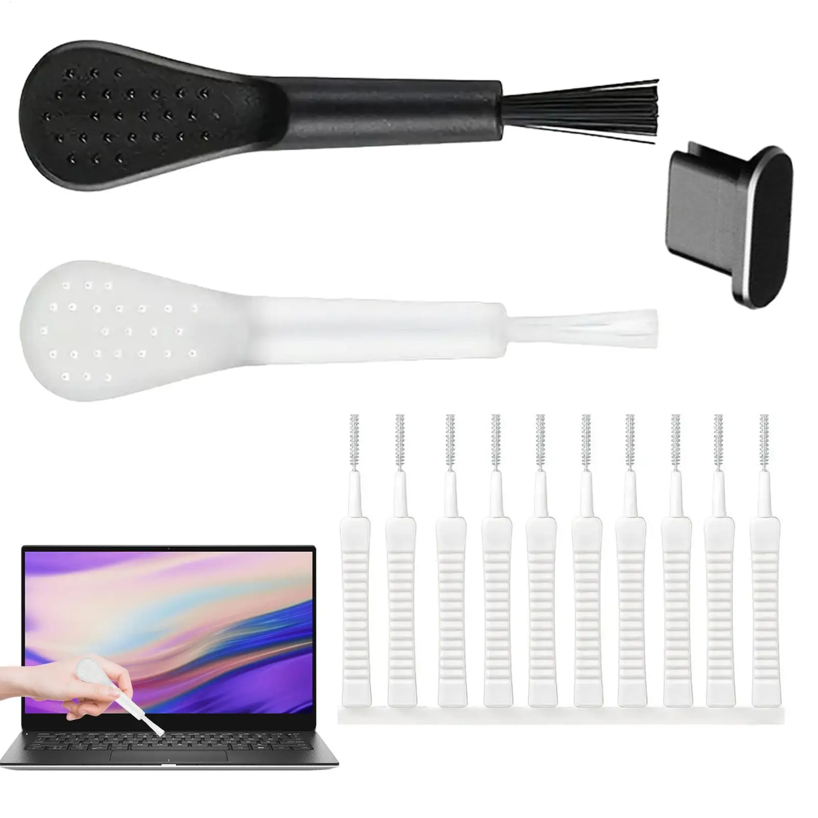Mobile Phone Speaker Charging Port Cleaning Set Dust Plug Earphones Clean Kit Brush