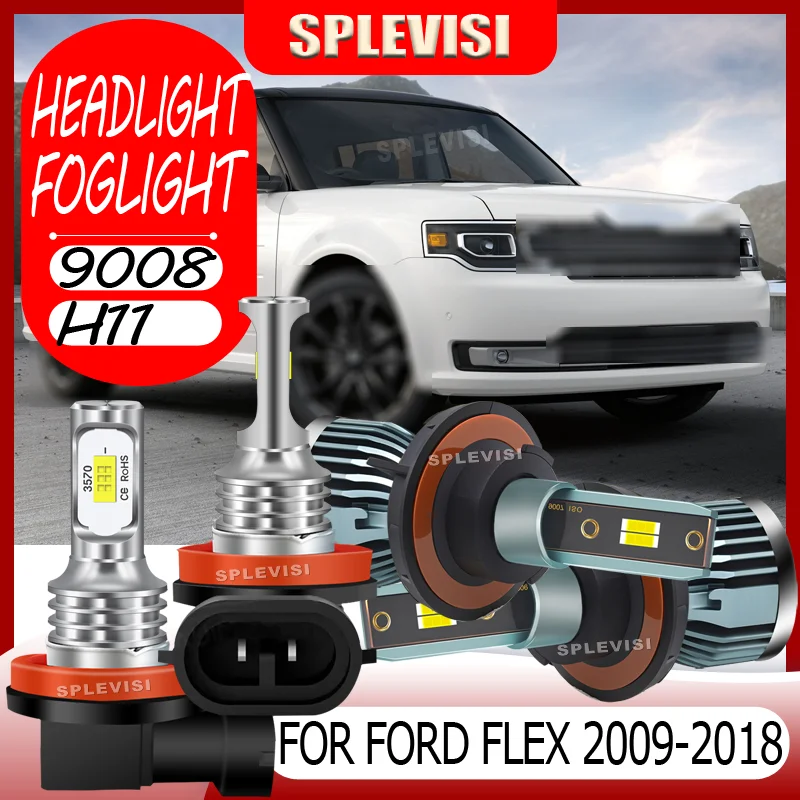 

All-Weather Performance Waterproof IP68 LED Headlight foglight For Ford Flex 2009 2010 2011 2012 2013 2014 2015 2016 2017 2018