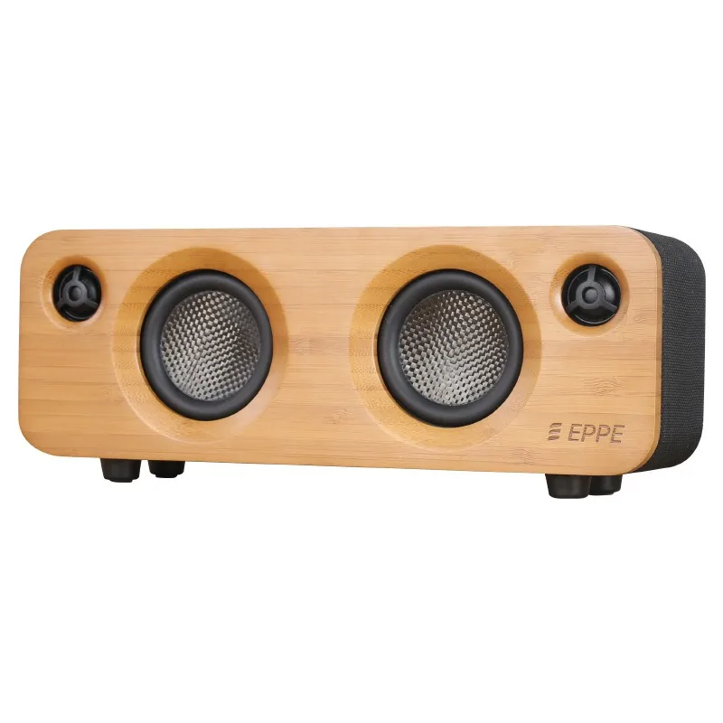 

Ретро бамбуковый динамик домашний компьютерный сабвуфер TWS водонепроницаемая ткань портативный беспроводной Bluetooth динамик