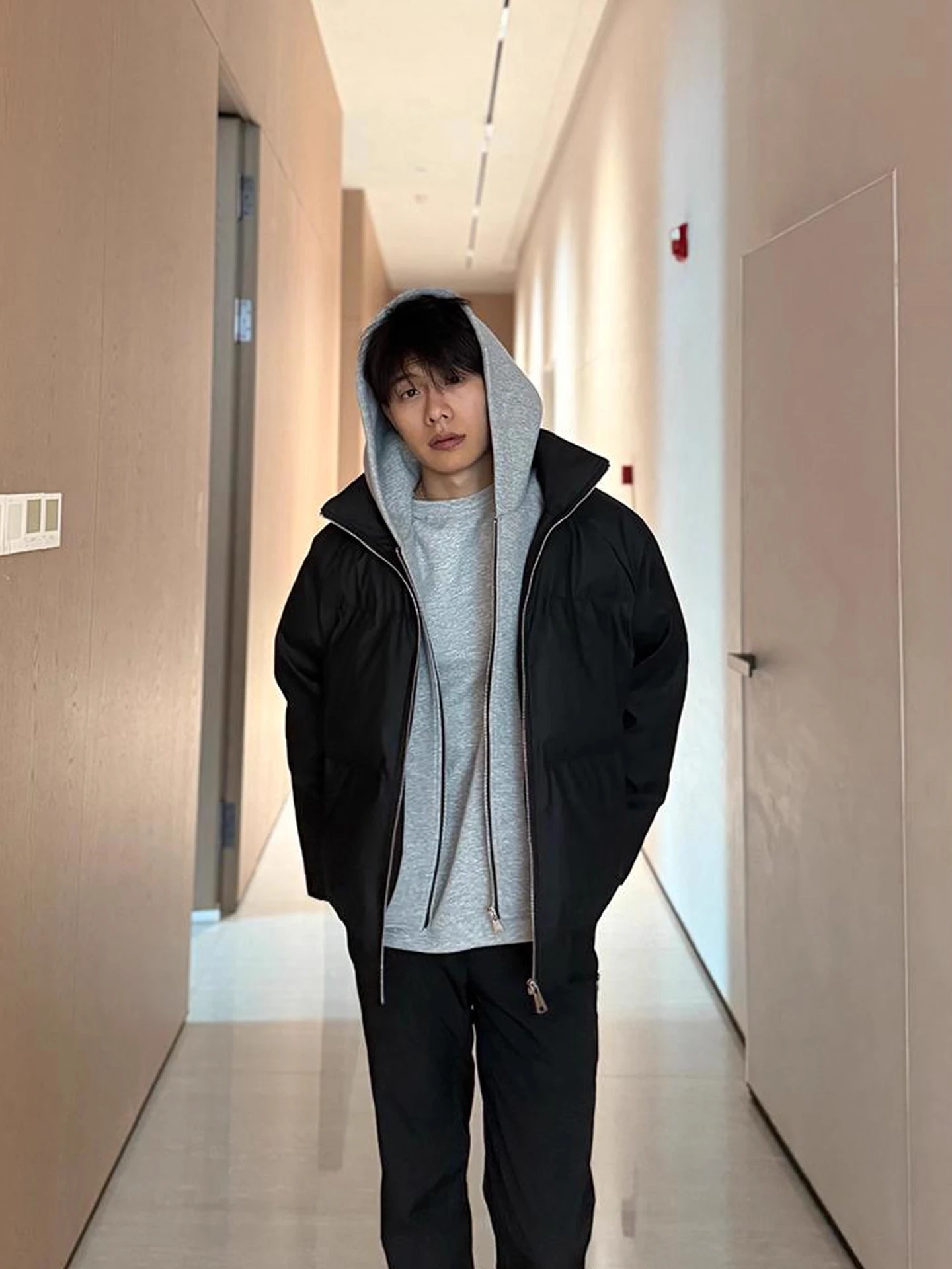 Thiened American Sle ort القطن Jaet الرجال الشتاء قبعة تدفئة بولي Leather الجلود Jaet الملابس القطنية لا مطابقة قطعتين #3