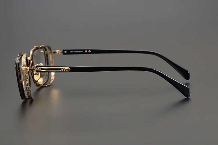 Titan Schildkröte Lesebrille Männlich Handgemachte Schmale Brillen Rahmen Anti Blaues Licht Gläser +1,0 1,5 1,75 2,0 – Detail 24
