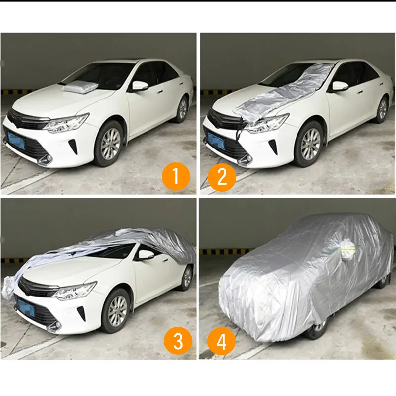 1pcs Car Cover Outdoor Protection Full  Cover Anti-deciduous bird droppings Sunshade Dustproof Protection Cover auto parts