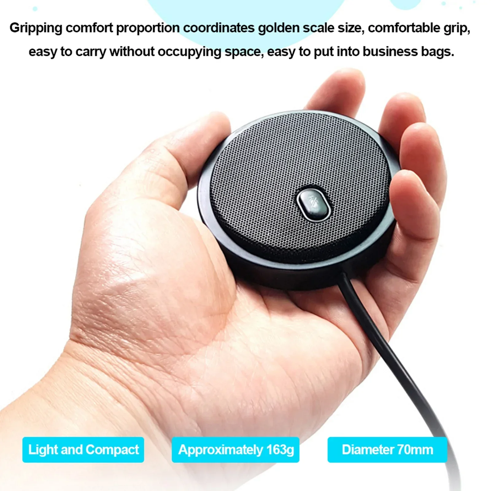 USB Omni-directional Condenser Microphone Mic for Meeting Business Conference Computer Laptop Voice Chat Video Games Live UM02