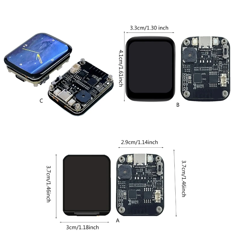 Portable 1.69inch Display With ESP32 WiFi Bluetooth-compatible Capable, LCD Desktop Gadget