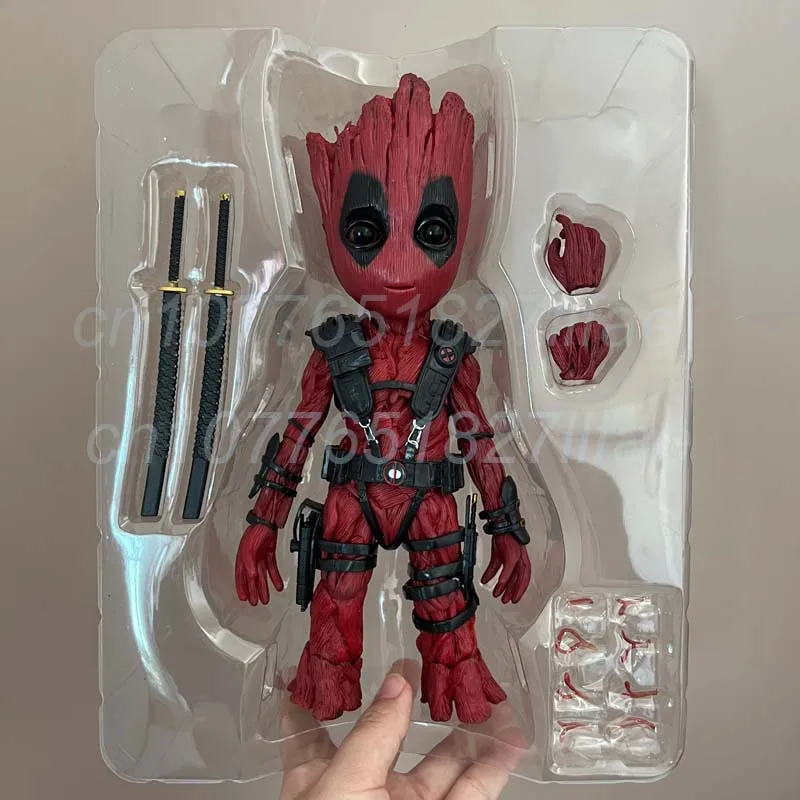 Guardiani della galassia Treeman Groot Cos Wolverine Deadpool Action Figure Model Toys Joint mobile Birthday Gift Room Decor