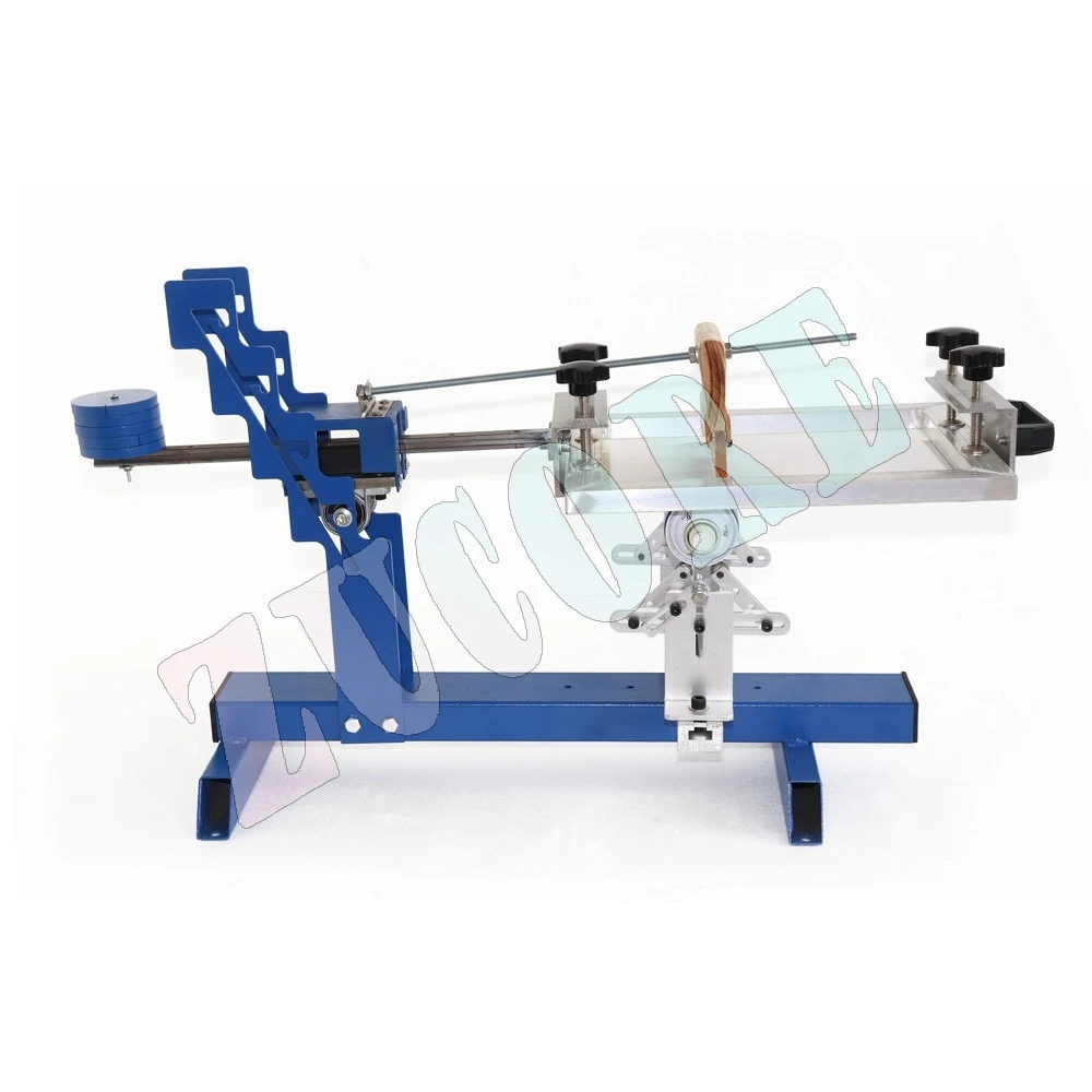 Máquina de serigrafía curvada, mesa de serigrafía de arco de botella redonda hecha a mano, cono cilíndrico de taza de botella de impresión de pantalla