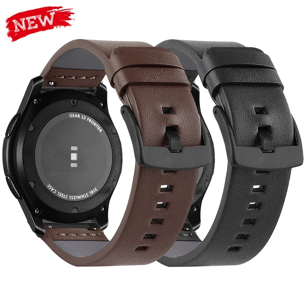 20mm 22mm Lederarmband für Samsung Galaxy Watch 7/6/5/4 40MM 44mm Band 6Classic Correa Quick Release Armband 24/18mm Armband
